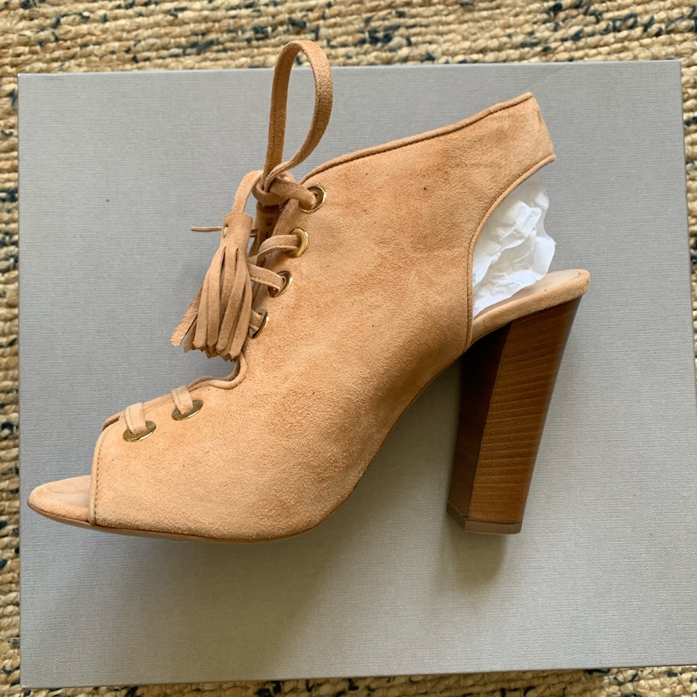 Club Monaco Suede Heeled Sandals
